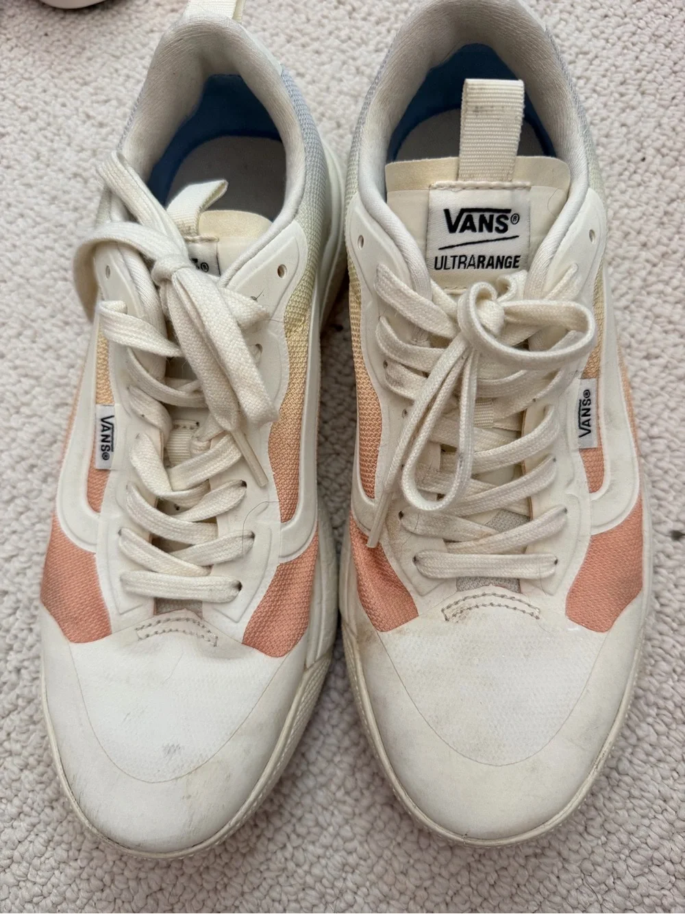 Vans Women’s Cream & Peach UltraRange Athletic Sneakers